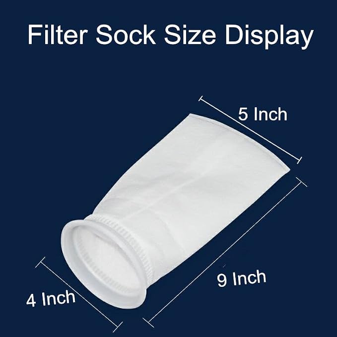 2 Pack 25 Micron 4"x9" Felt Filter Bags, 4 Inch Ring by 9 Inch Long, Liquid - Image 5