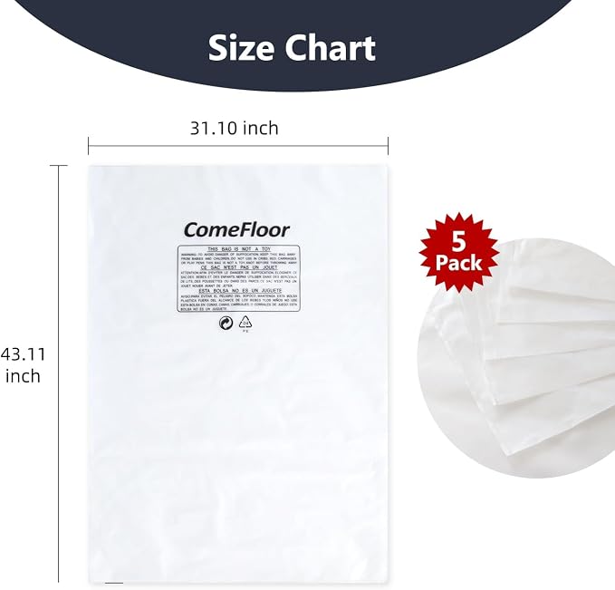 6.5Mil Clear Plastic Dust Collector Bags - Image 2