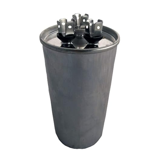 Round Dual Run Capacitor, CD35+5X370R by Unknown