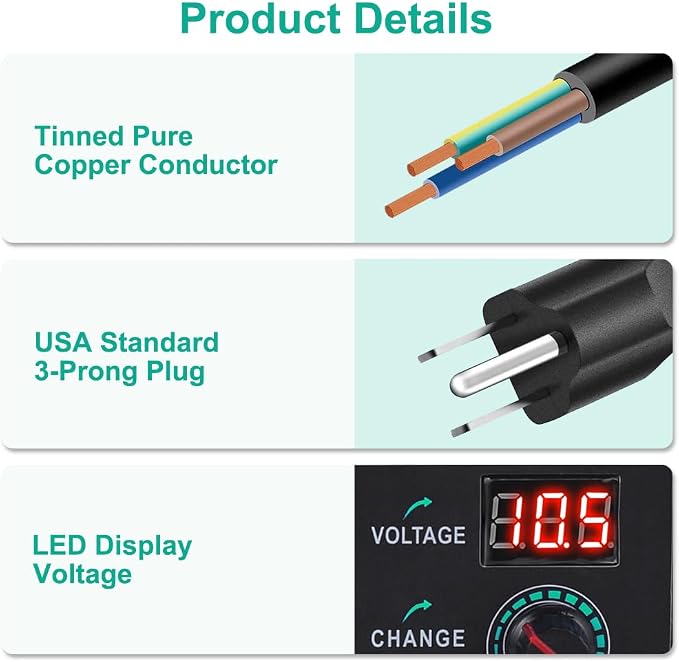 Universal Power Supply 3V~24V 3A 72W Adjustable Variable 3V 5V 9V 12V 18V 20V - Image 6