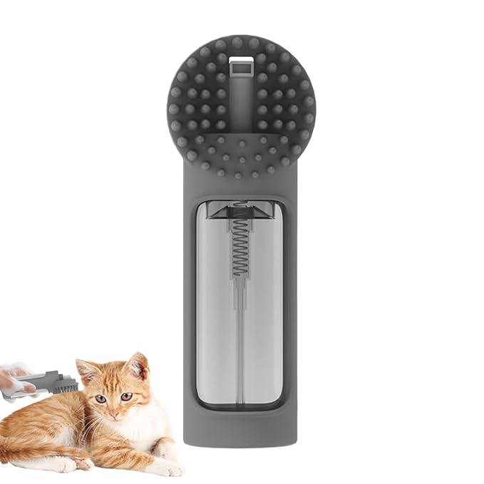 Gentle Pet Scrubber - Dog Bath Brush for Quick Cleaning | Silicone with Shampoo Dispenser, Soft Massage Bristles, Multi-functional Grooming Tool, Indoor Outdoor Puppy Shower Travel Use