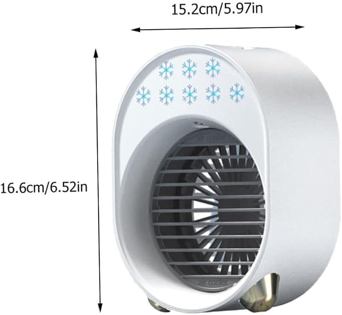 Cabilock 1pc Usb Desktop Air Cooler Conditioner Fan Multi-filtering Compact - Image 2