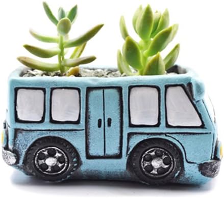 Green Bus Succulent Planter Pots, Small Plants Pot - Image 2