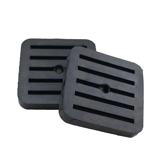 TAODAN 4PCS Square Rubber Anti Vibration Pads 71x71x10mm Air Conditioning - Image 2