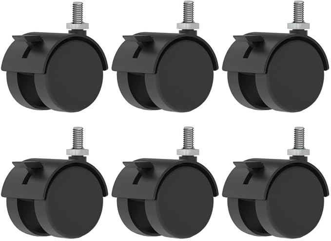 Stand Up Desk Store 2" Casters for Noise Reducing Recycled PET Workpods by SStandUpDeskStore