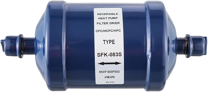 BOJACK Refrigerant Filter Drier Bi-Flow Liquid Line SFK-083S 3/8" Sweat Filter by BOJACK