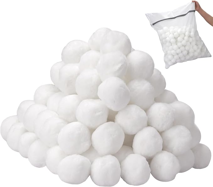 3.08 lbs Pool Filter Balls for Sand Filter Pump, Dry Filter Sand Balls by Catbgz