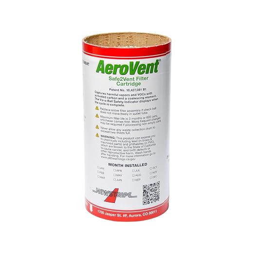 AeroVent Safe2Vent Replacement Filter Cartridge | | Carbon Filter - Image 4