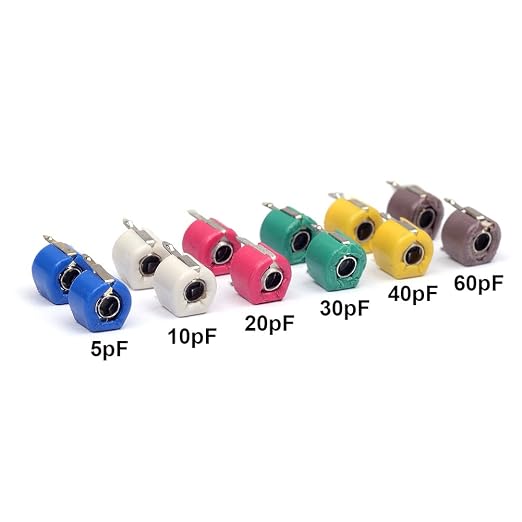 12Pcs Trimmer Variable Capacitance Ceramic 6mm Capacitor Kit 5PF 10PF 20PF 30PF - Image 2