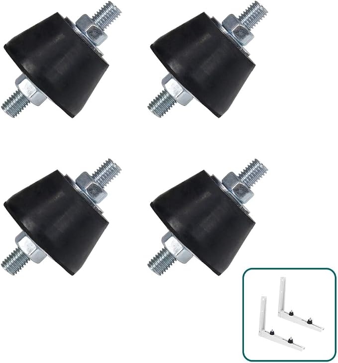 Daisypower Air Conditioner Rubber Anti-Vibration Mounts Pad, Shock Absorbing by Daisypower