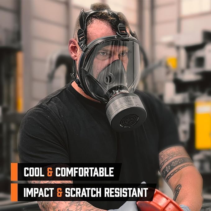 MIRA Safety CM-I01 Full-Face Industrial-Grade Gas Mask - Image 2