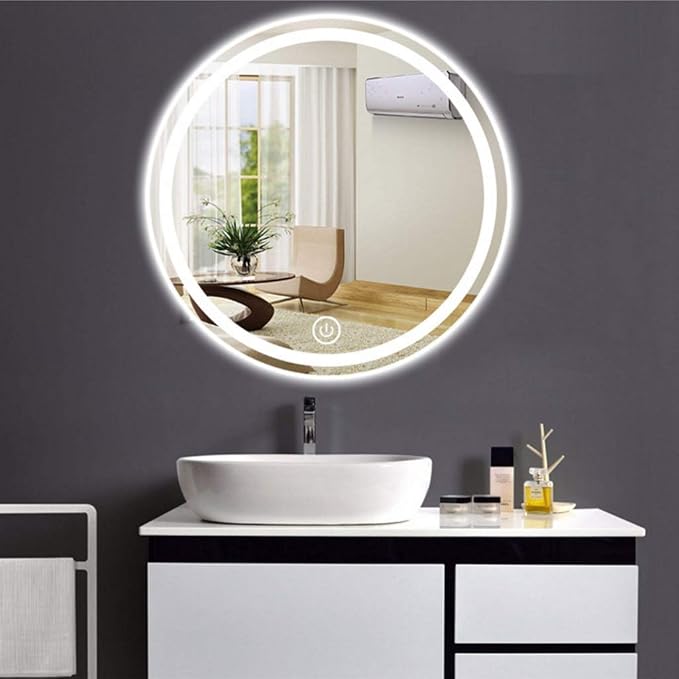 Round Waterproof LED Bathroom Wall Makeup Mirrors - Image 4