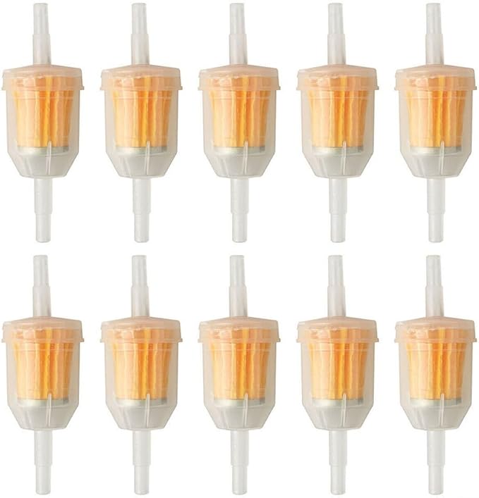 Inline Plastic Fuel Filters Set 10 Pieces by Unknown