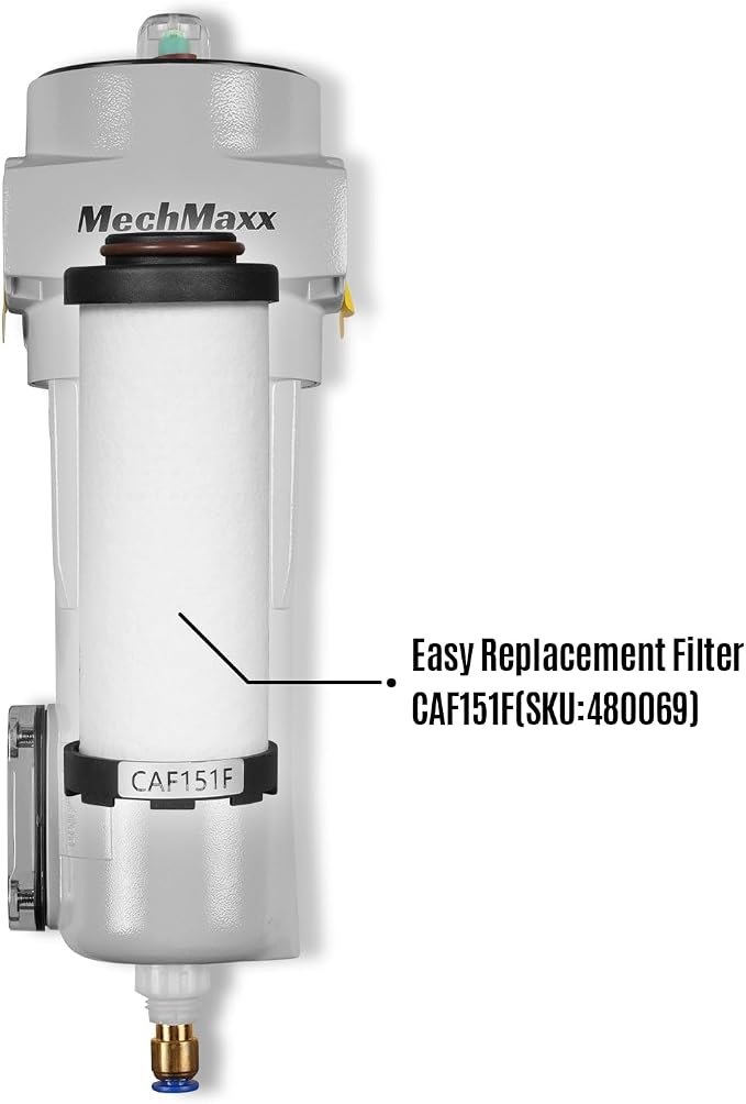 63 CFM Compressed Air Oil-Water Separator Precision Filter, Oil Content 0.01ppm - Image 3