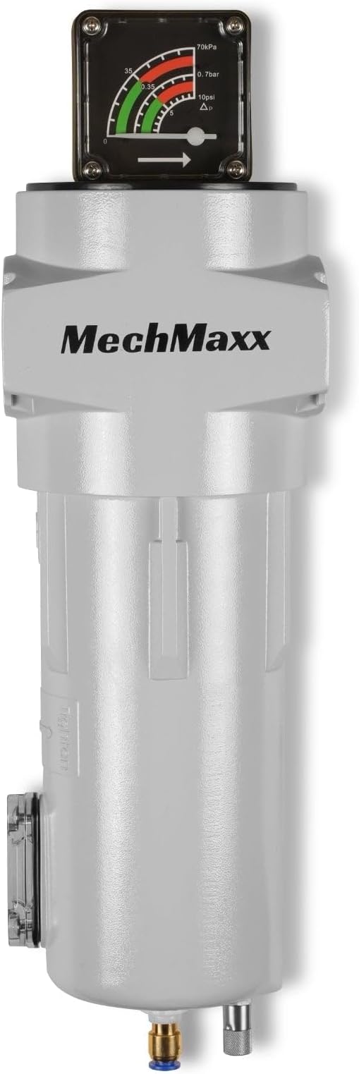 127 CFM Compressed Air Oil-Water Separator Precision Filter, Oil Content 1ppm by MechMaxx