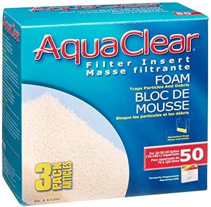 AquaClear 50 Foam Filter Inserts, Aquarium Filter Replacement Media - Image 2