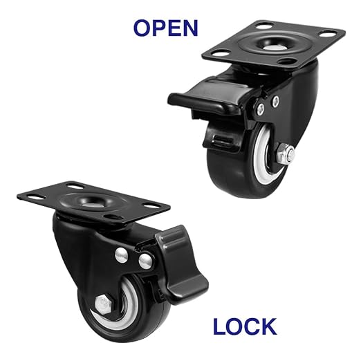 2" Caster Wheels, Heavy Duty Casters - Image 4