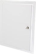 12" x 16" Lockable White Metal Access Panel. Service Shaft Door Panel with Key. Plumbing, Electricity, Heating, Alarm Wall Access Panel for Drywall. Bathroom Services Access Hole Cover.