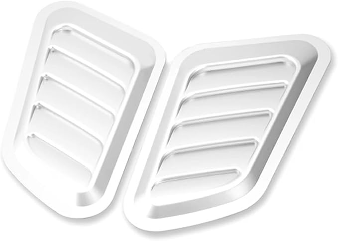 2Pcs ABS Car Air Flow Intake Hood Scoop Vent Bonnet Cover Universal DIY by Unknown
