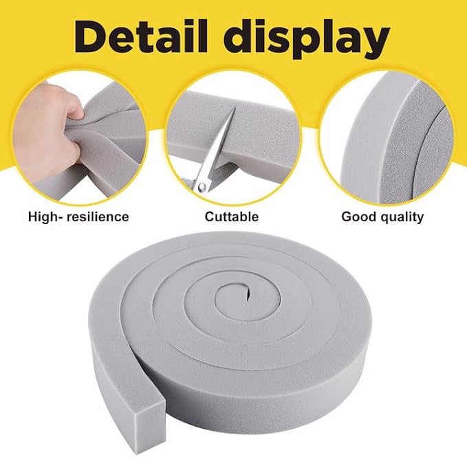 moonoom 3 Pcs Foam Air Conditioner Weatherseal Tape-2''x1''x6.5ft Air - Image 3
