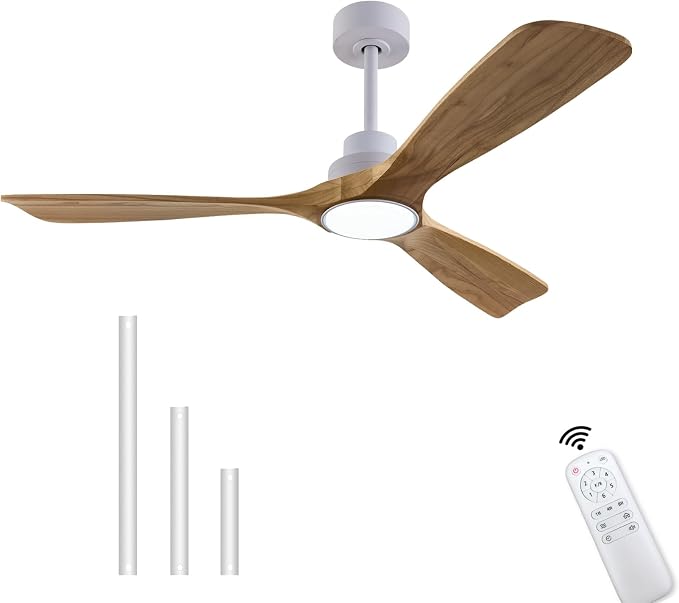 QUTWOB 52" Wood Ceiling Fan - Image 7