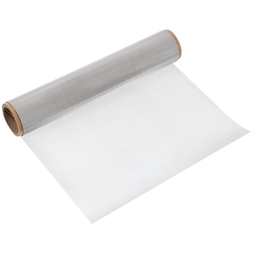 uxcell 150 Mesh 39" x 10" Woven Wire Mesh, 316 Stainless Steel Air Vent Filter by uxcell