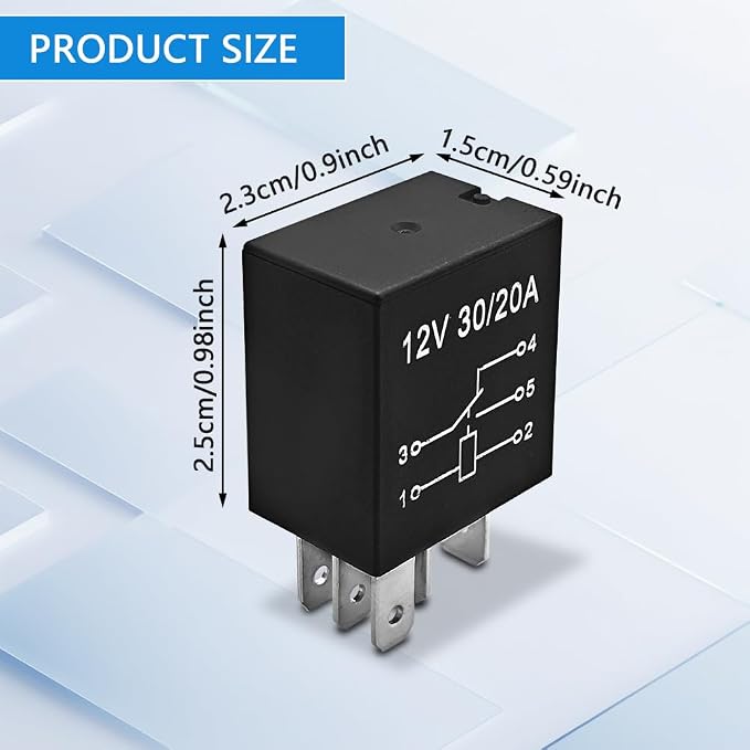 4-Pack 5 Pin 12V 30A Multi-Purpose Automotive Relay, Heavy Duty Stable Relay - Image 2