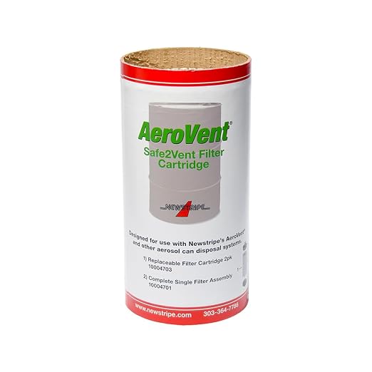 AeroVent Safe2Vent Replacement Filter Cartridge | | Carbon Filter by Newstripeisaleadingmanufacturerofequipmentforathleticfieldlinemarkingpavementandfloorstripingandindustrialrecyclinganddisposal