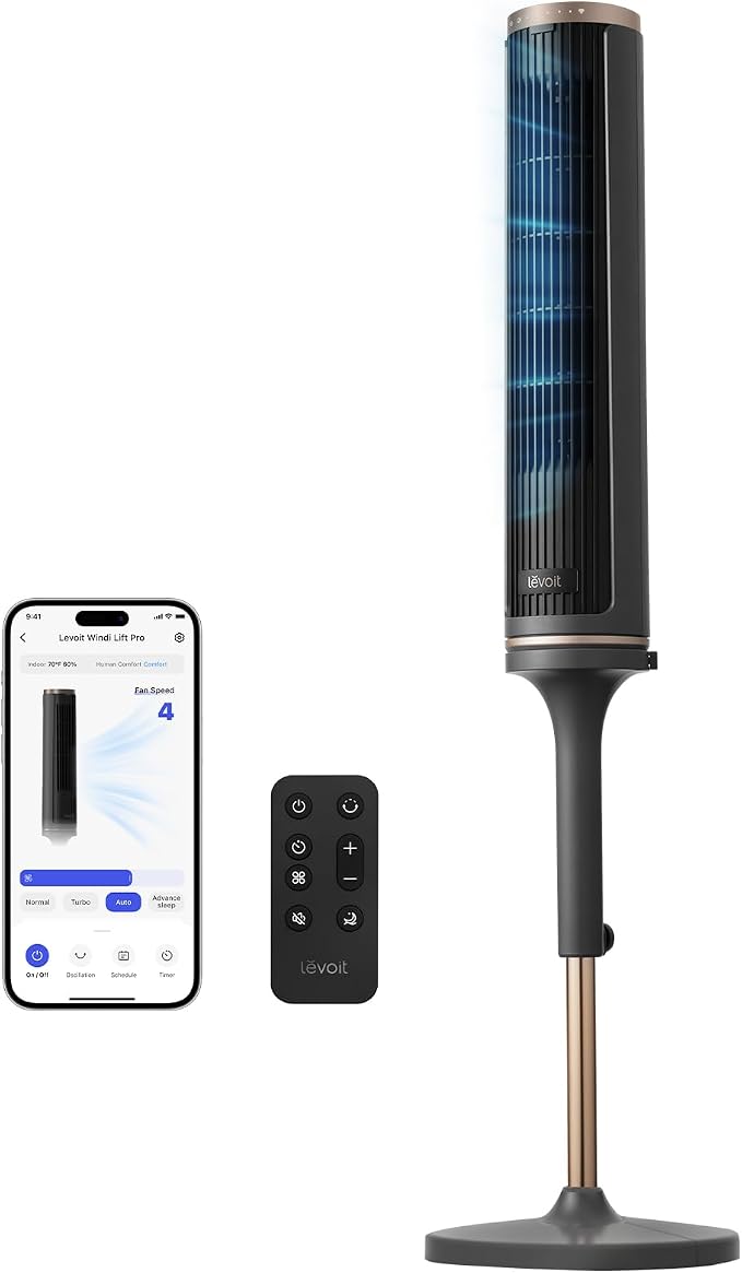 LEVOIT Tower Fan for Bedroom, Smart Standing Fan by Unknown