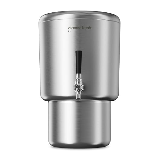 GLACIER FRESH 2.25G Stainless Steel Countertop Water Filtration System by GLACIERFRESH