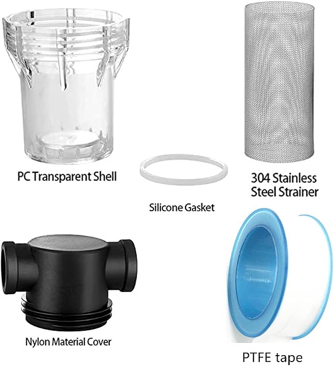 Sediment Filter Pressure Washer Filter Stainless Steel Filter 40Mesh Screen - Image 5