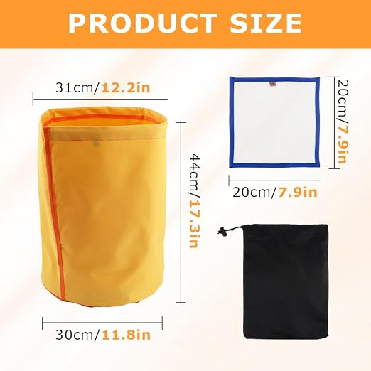 5 Pack 5 Gallon Filter Bags, 25-220 Micron Oxford Cloth All-Mesh Filter Bags - Image 2