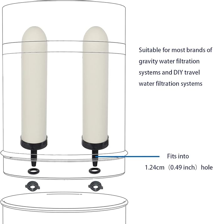 HUINING 4PCS 7-inch Replacement Ceramic Filter Candle - Image 5