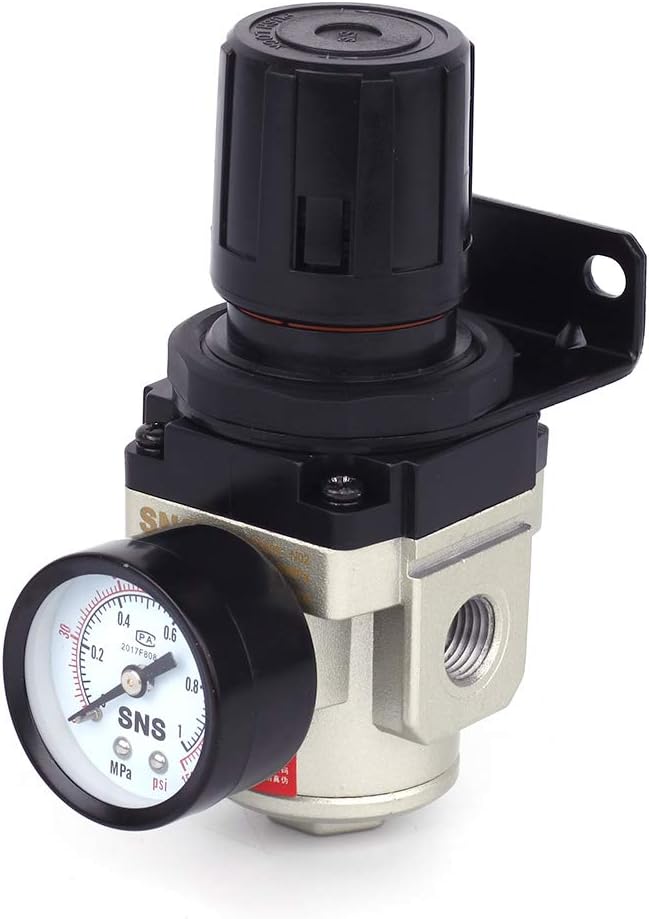SNS AR3000-N02 Female Thread 1/4 NPT Air Pressure Regulator 0-150 PSI Adjustable by SNS
