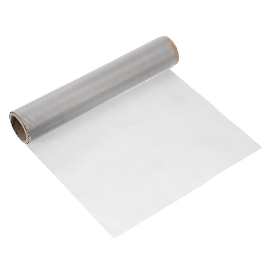 uxcell 300 Mesh 79" x 10" Woven Wire Mesh, 316 Stainless Steel Air Vent Filter by uxcell