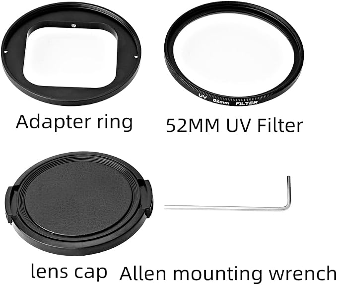 for Insta360 Ace Pro Camera 52mm UV Lens Filter and Adapter Ring - Image 2