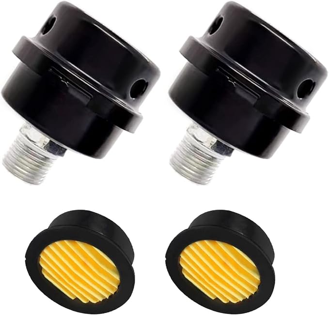2 Pcs 20mm Air Compressor Silencer Filter, 1/2"Thread Intake Filter Noise by Miuuer