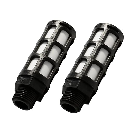 Quickun Plastic Exhaust Air Silencer, 3/4" Air Line Pneumatic Muffler Black Air by VisittheQuickun