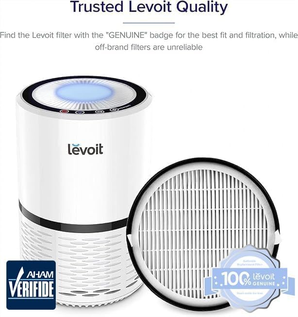Levoit LV-H132 Air Purifier Genuine Replacement Filter, AHAM VERIFIDE, - Image 2
