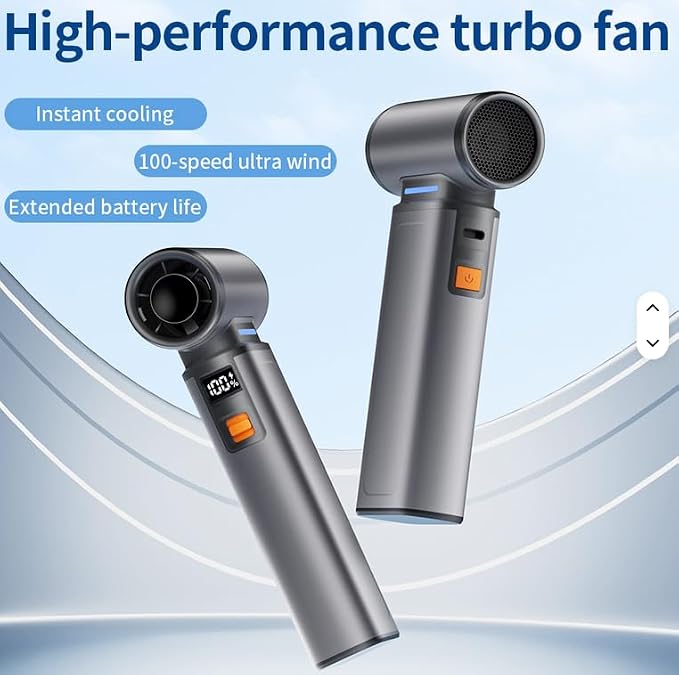 joic 130, 000 RPM Powerful 100 Speed Portable Fan, High Speed Turbo Air - Image 2