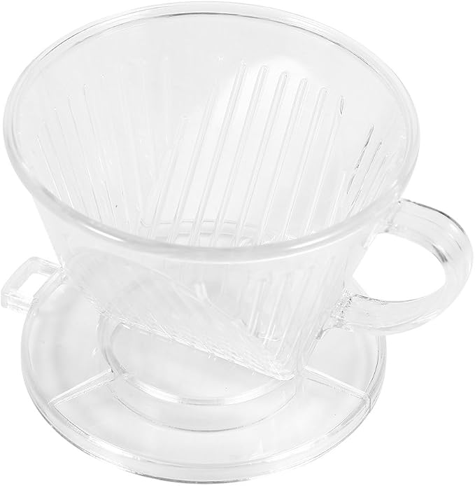 Transparent Cone Shaped Reusable Coffee Filter, Portable Drip Coffee Maker Cup by F%26Y