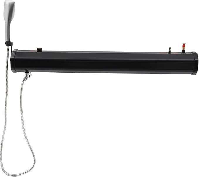 TFCFL 7.93 Gallon Roof Rack Mount Road Shower, High Pressure Outdoor Camping Shower with Long Hose, Portable Camping Solar Shower for Camping, Hiking, Beach, Pet & Gear Cleaning, Black
