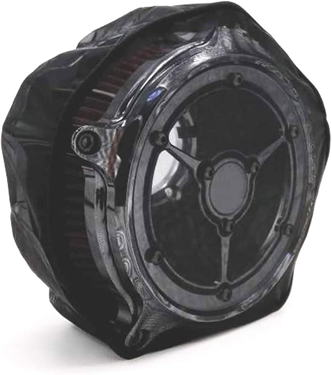 Motorcycle Air Cleaner Filter Waterproof Brreather Rain Sock Black Protective - Image 7
