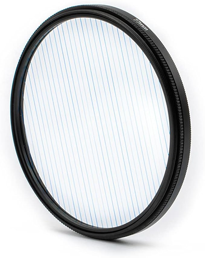 77mm Lens Blue Stripe Filter Special Effect Prism Creative Photography Accessory by KOGJAERS