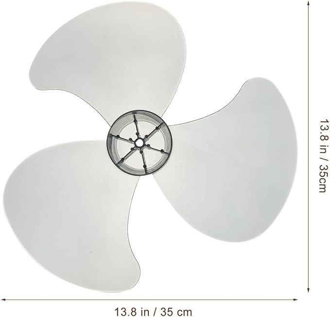 VOSAREA Plastic Fan Blades Replacement, 3 Leaves Replacement Fan Blades - Image 2