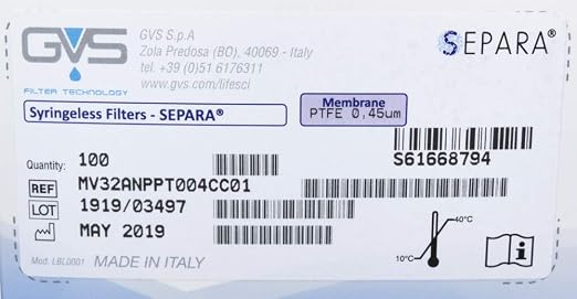 GVS Filter Technology, Separa® Syringeless Filter Vial, PTFE Membrane - Image 6