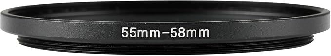 55-58mm Metal Step-Up/Down Ring Adapter Compatible - Image 2