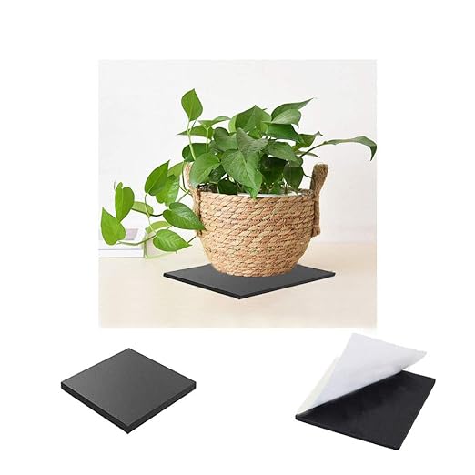 8 Pieces Black Neoprene Foam Anti Vibration Pads, Rubber Padding - Image 6