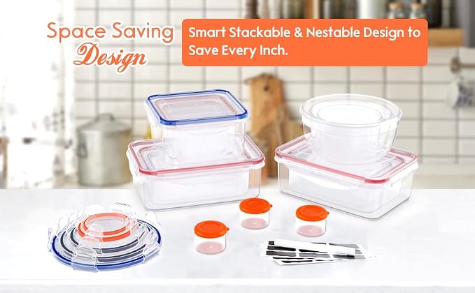 40 Pcs Food Storage Containers - Image 4
