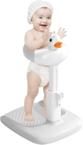 Baby Shower Stand with Anti-slip Base, Adjustable Child Stand for Shower Infant Bath Support Stand Bath Stand for Toddlers 6-36 Months (Grey)